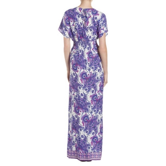 Michael Michael Kors Purple Paisley Kimono Maxi - Picture 2 of 8